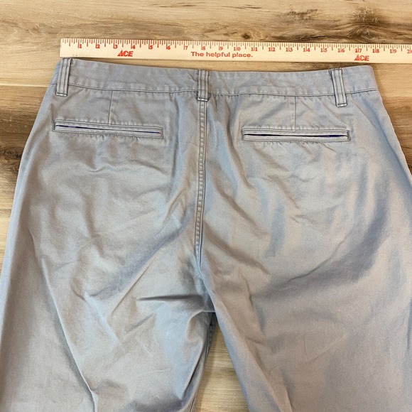 Bonobos Pants Mens 36 x 30 Gray Washed Chinos Straight Leg Cotton - Picture 7 of 8